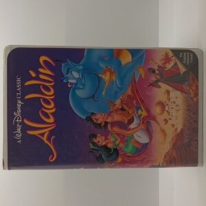 Disneys 1992 Aladdin VHS tape